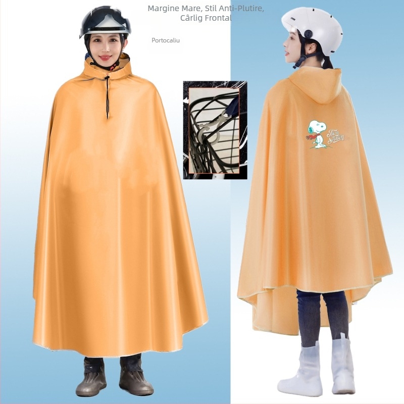 Bicicletă Poncho impermeabil mașină electrică impermeabilă mărită cu o singură baterie pentru ciclism mașina poncho bărbați și femei adulți impermeabil