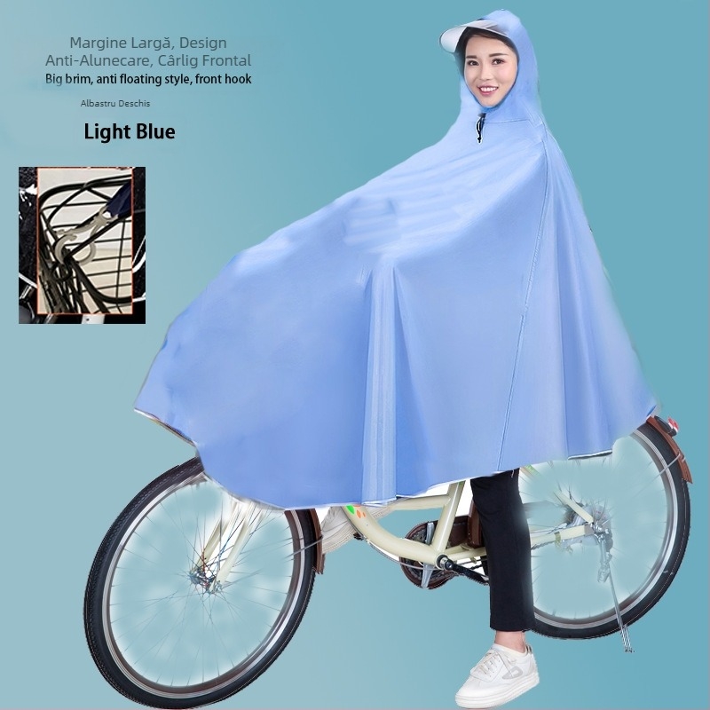 Bicicletă Poncho impermeabil mașină electrică impermeabilă mărită cu o singură baterie pentru ciclism mașina poncho bărbați și femei adulți impermeabil
