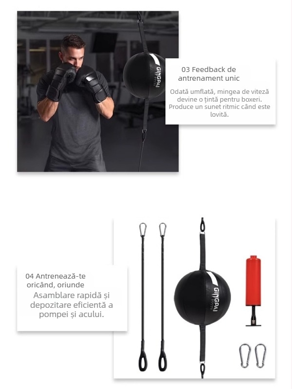 Minge de viteză de box agățată, minge de ventilație, box, sală de sport, luptă, sanda, antrenament, dodge ball, home fitness, minge de reacție, țintă