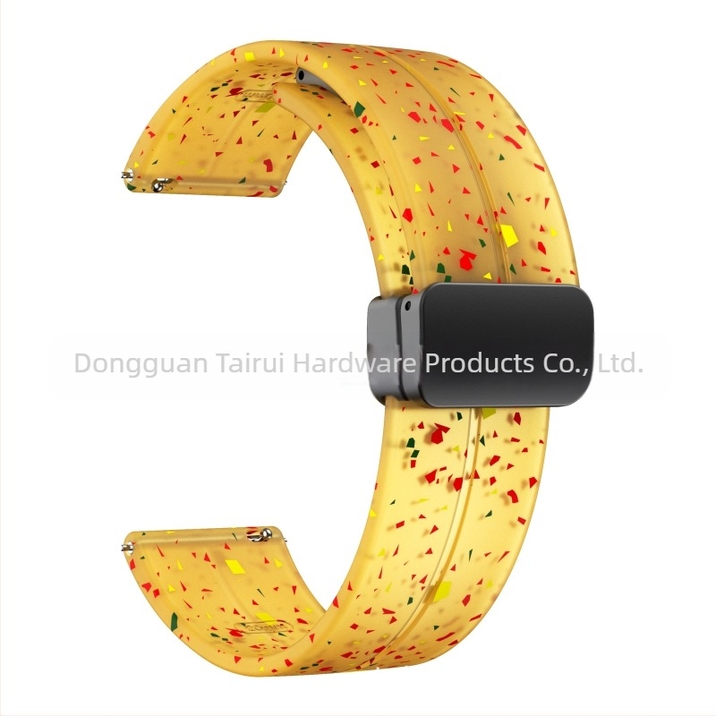 Potrivit pentru curea din silicon pliabilă cu cataramă magnetică de 20/22 mm pentru Samsung Watch 5/4/3, Huawei Gt3/2 Pro