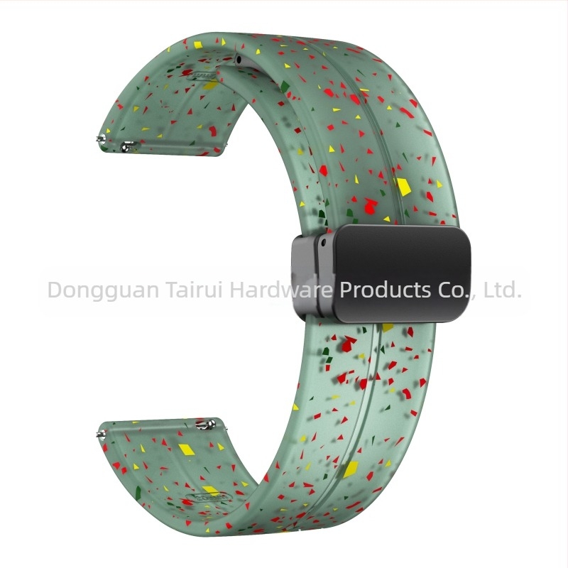 Potrivit pentru curea din silicon pliabilă cu cataramă magnetică de 20/22 mm pentru Samsung Watch 5/4/3, Huawei Gt3/2 Pro