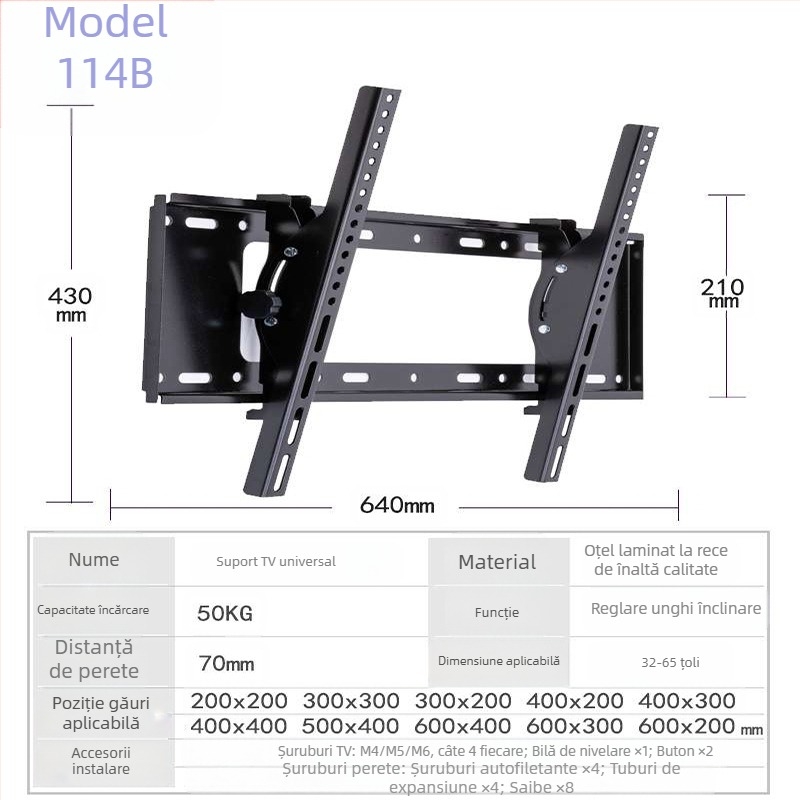 Suport TV Suport TV Suport TV Suport TV telescopic 14-120 inch Preț en-gros Suport de perete