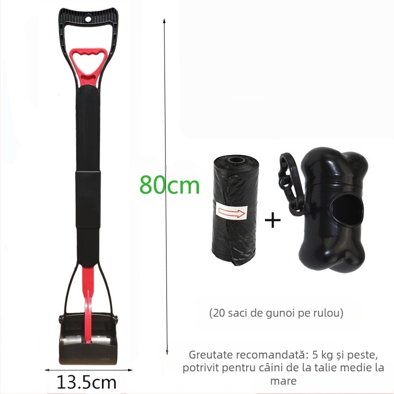 Set de pungi de gunoi pentru animale de companie, en-gros, pentru colectarea toaletei, pentru câini, set de cutii de depozitare, pentru câini de talie medie și mare, cu mâner lung, cu clemă pentru scaun