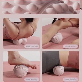 Fascia conjugată cu bilă de arahide relaxare musculară vertebră cervicală masaj vertebre lombare meridian fascia bilă plantară încheietură spate yoga