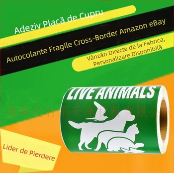Etichete autocolante de avertizare pentru logistica produselor transfrontaliere Amazon Ebay, cele mai bine vândute. Vă rugăm să manipulați cu grijă etichetele fragile.
