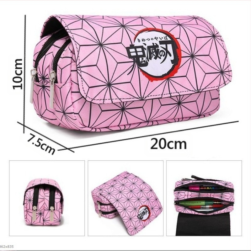 Furnizare directă din fabrică, penar dublu strat, pentru elevi de școală primară și secundară, penar pentru copii, imprimare cu capac dublu flip, geantă de papetărie pentru hartă