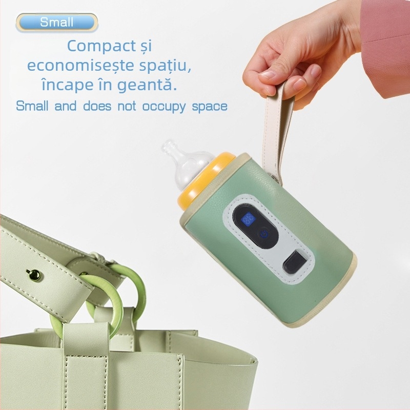 Set termos pentru biberon, universal, portabil, pentru exterior, încălzitor de lapte termostatic, USB, pentru bebeluși, acasă, set de încălzire transfrontalier