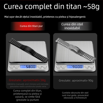 Potrivit pentru Huawei Gt5/Pro Watch, curea din aliaj de titan pur, curea de ceas stil business Gt4/Watch5/4/6