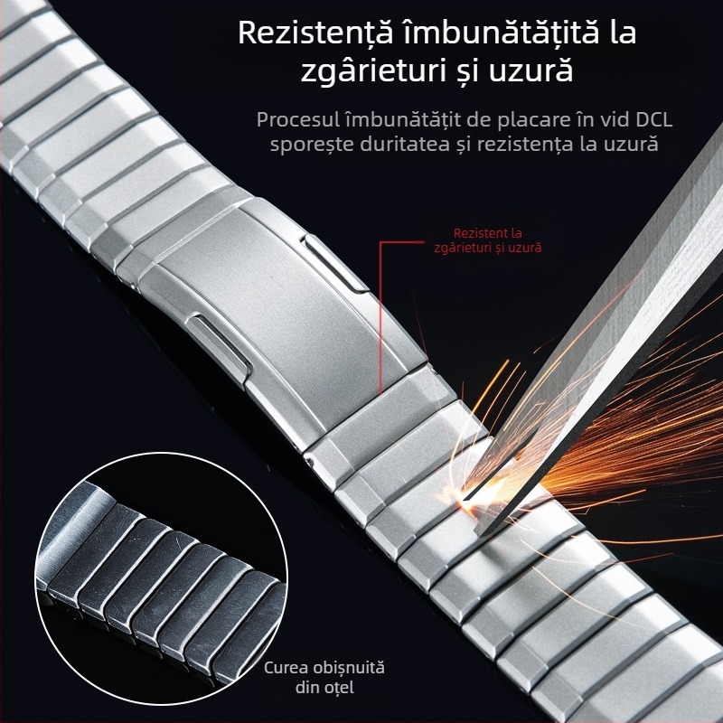 Potrivit pentru Huawei Gt5/Pro Watch, curea din aliaj de titan pur, curea de ceas stil business Gt4/Watch5/4/6