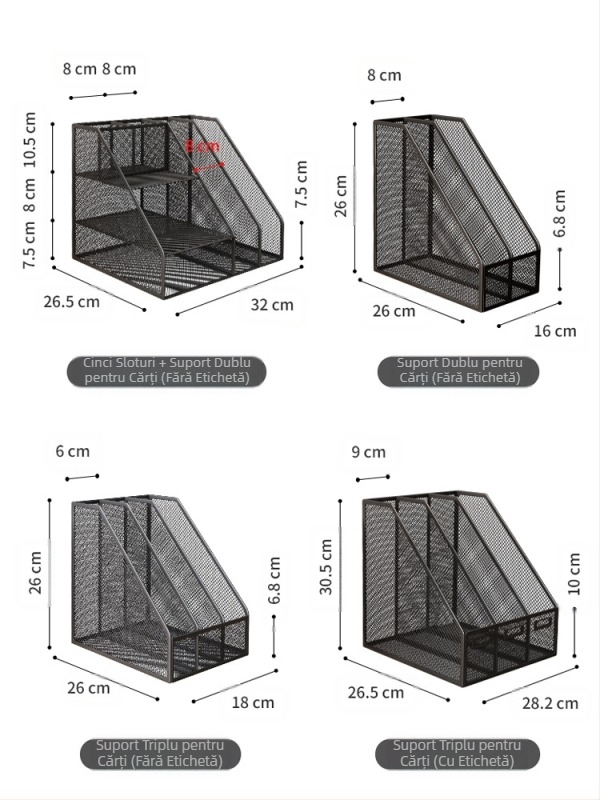 Suport de cărți pentru birou, raft de fișiere din metal, cutie de depozitare, organizator de date, raft de fișiere multistrat, dosar, raft de depozitare pentru fișiere, suport pentru cărți
