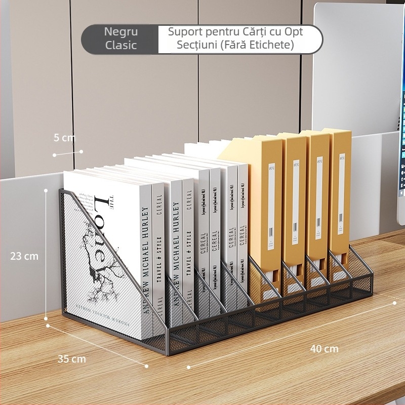 Suport de cărți pentru birou, raft de fișiere din metal, cutie de depozitare, organizator de date, raft de fișiere multistrat, dosar, raft de depozitare pentru fișiere, suport pentru cărți