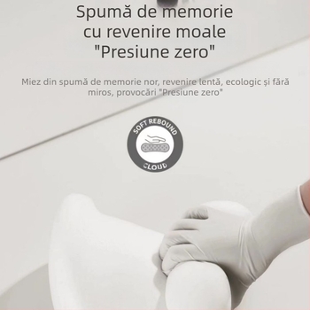 Pernă de vară respirabilă din piele întoarsă auto, spumă cu memorie, gât, spătar lombar, pernă de talie pentru patru anotimpuri, logo imprimat