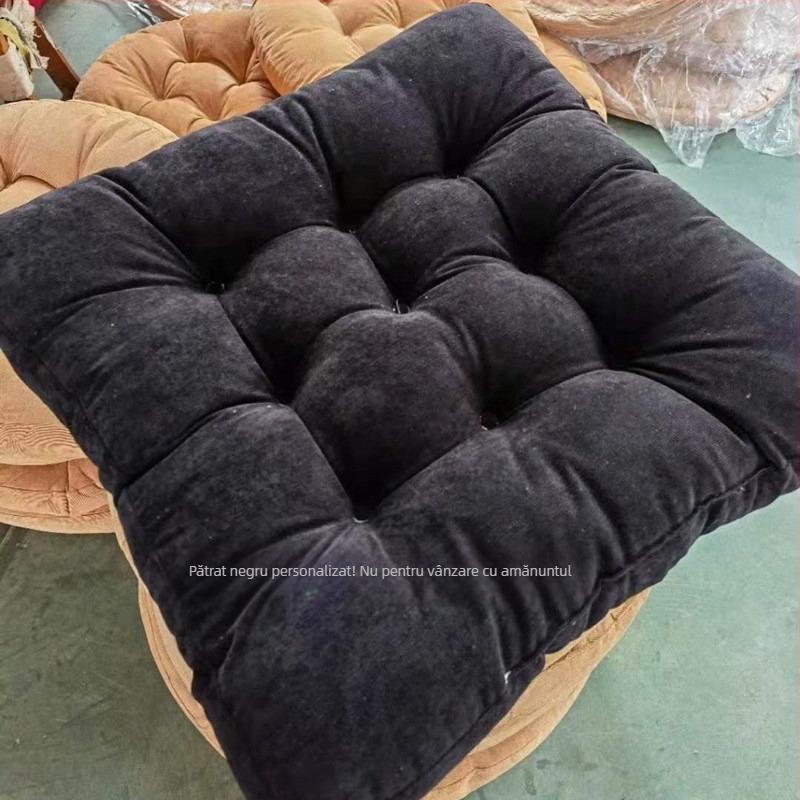 Pernă tatami din catifea reiată, pernă de podea plush, pernă pentru scaun cu fereastră, pernă pentru yoga și șold-up, pernă pentru scaun cu fereastră, balcon