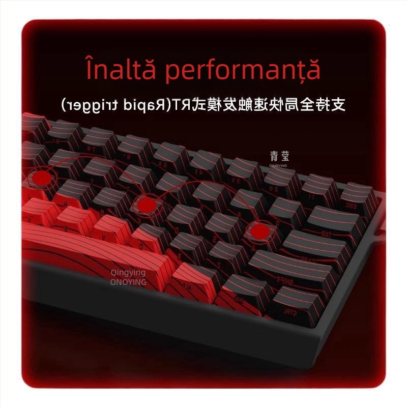 Tastatură eSports HED60 cu axă magnetică, taste complete, 68 de taste cu taste joase, conectabilă la cald, cu 68 de întârzieri, MA61