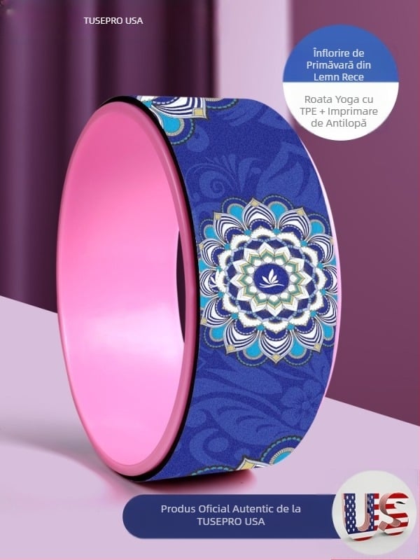 Roată de yoga cu spate deschis, instrument auxiliar pentru îndoirea spatelui, consumabile pentru umeri subțiri, material pentru spate subțire, inel Pilates, roată de rulare