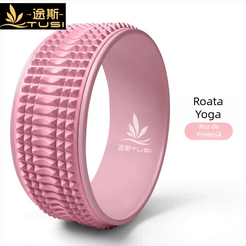 Roată de yoga cu spate deschis, instrument auxiliar pentru îndoirea spatelui, consumabile pentru umeri subțiri, material pentru spate subțire, inel Pilates, roată de rulare