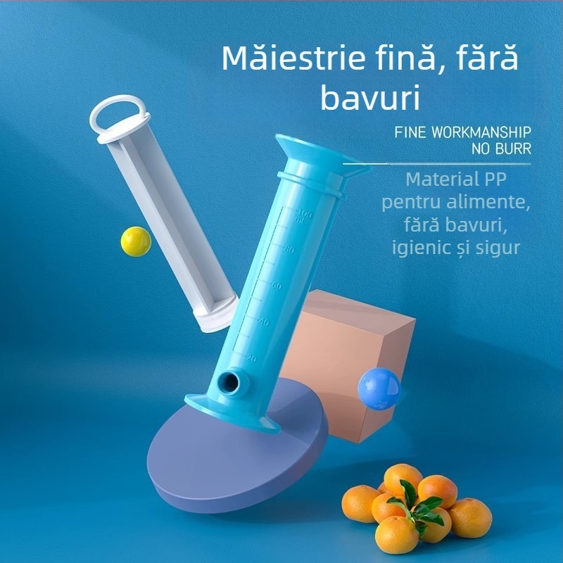 Dispozitiv simplu de umplere a hranei pentru bebeluși, tip seringă, separator pentru pungi de piure de fructe pentru bebeluși, dispozitiv de împărțire a hranei pentru bebeluși