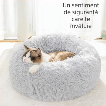 Saltea de dormit caldă, saltea pentru tartă cu ouă de pisică, cuib de pisică, cuib de pisică moale pentru somn profund de toamnă și iarnă, universal pentru toate anotimpurile