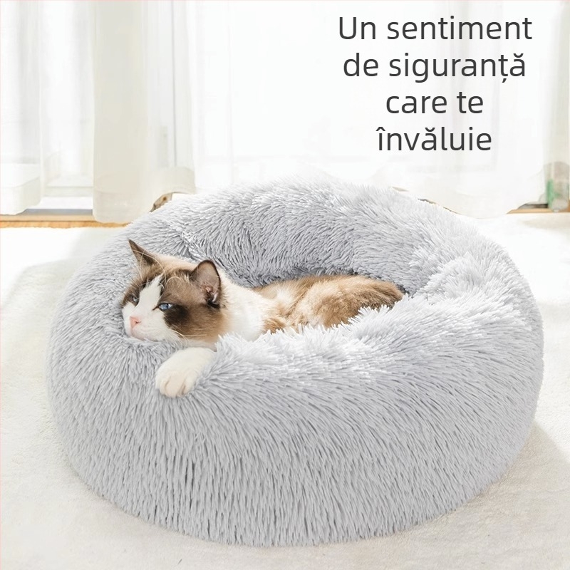 Saltea de dormit caldă, saltea pentru tartă cu ouă de pisică, cuib de pisică, cuib de pisică moale pentru somn profund de toamnă și iarnă, universal pentru toate anotimpurile