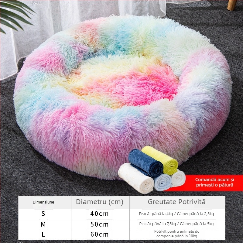 Saltea de dormit caldă, saltea pentru tartă cu ouă de pisică, cuib de pisică, cuib de pisică moale pentru somn profund de toamnă și iarnă, universal pentru toate anotimpurile