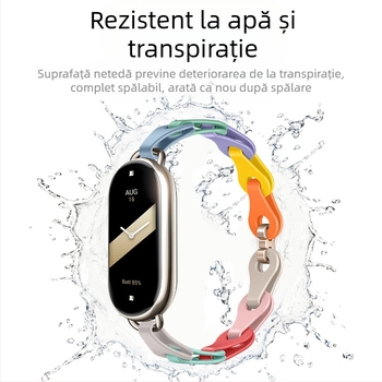 Potrivit pentru Xiaomi Mi Band 9 ceas curea brățară la modă decupată silicon ceas curea Xiaomi 8 universal model privat înlocuire brățară