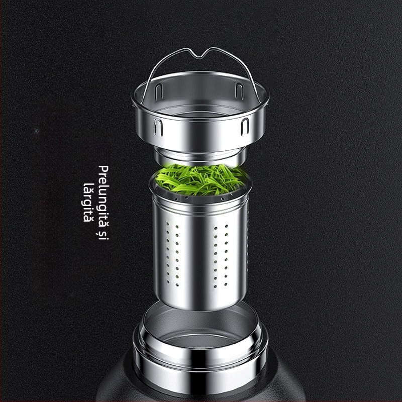 Termos 316 Termos portabil de mare capacitate pentru exterior, termos pentru mașină, cu filtru pentru ceai, termos pentru ceai