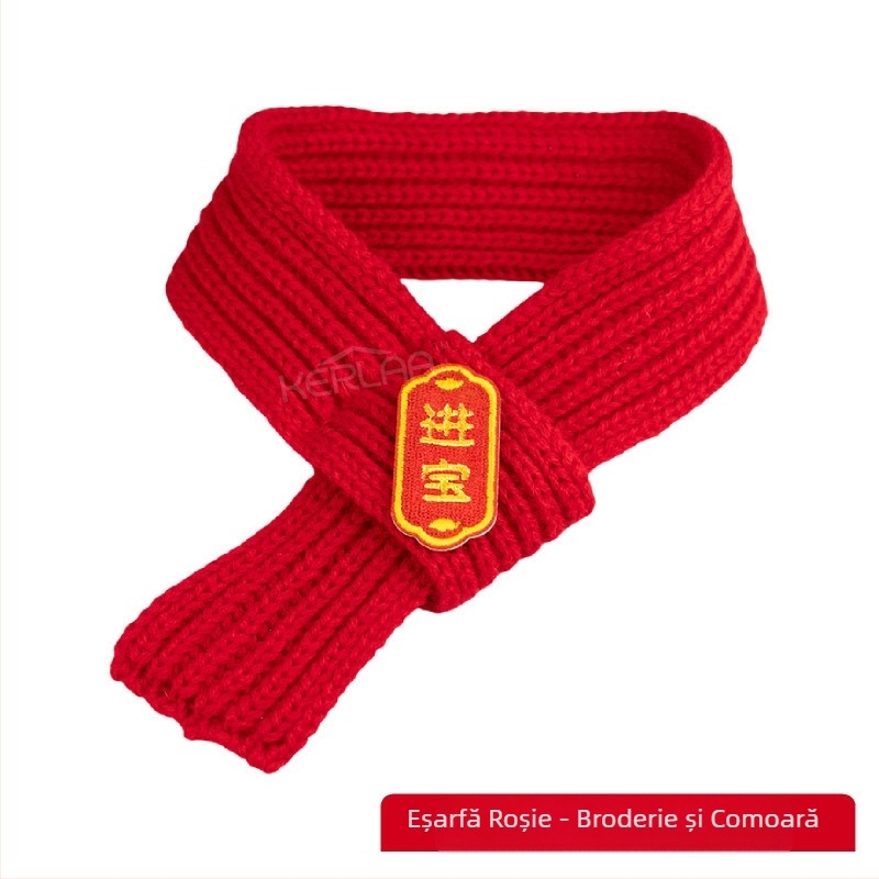 Eșarfă de lână pentru animale de companie, Anul Nou, câine și pisică, rochie festivă de Crăciun, iarna caldă, cățeluș, ziua de naștere, eșarfă pentru animale de companie