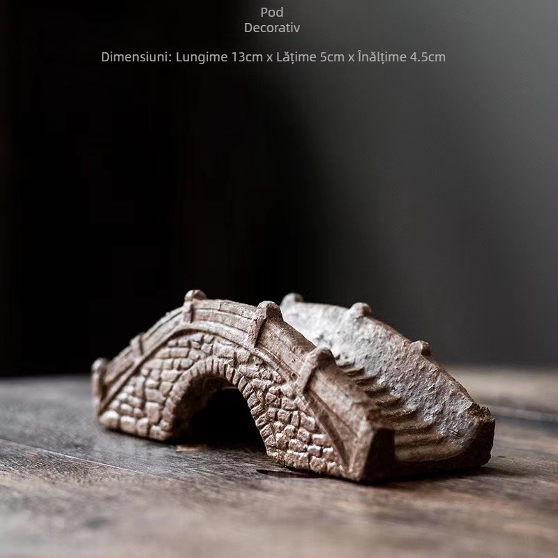 Jiangnan House bambus ghiveci de flori decorare retro creativ verde plantă ghiveci de flori acvariu peisaj decorare acasă birou