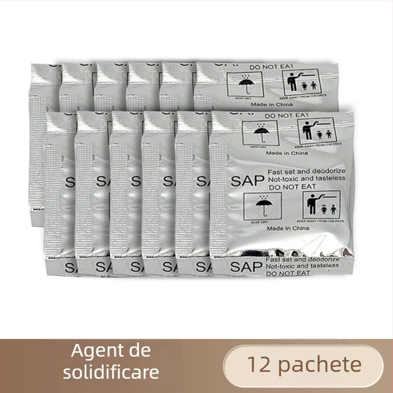 Toaletă pliabilă pentru mașină, portabilă, pentru adulți, auto-condusă, pentru camping în aer liber, cu agent de întărire, toaletă mobilă