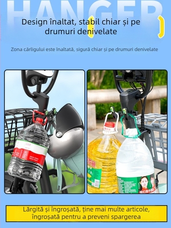 Cârlig de mașină electrică față universal baterie bicicletă cască take-out agățat cataramă agățat mașină electrică cârlig față trece