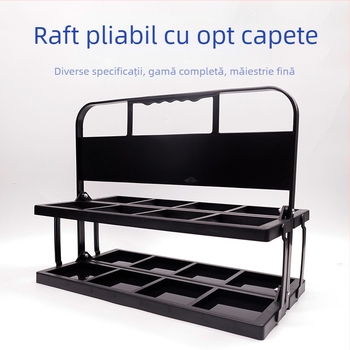 Suport de vin pliabil cu opt găuri, în stoc, cu orificii mari, suport de bere pliabil cu opt capete, suport portabil pentru băuturi, suport sport pentru sticle de apă