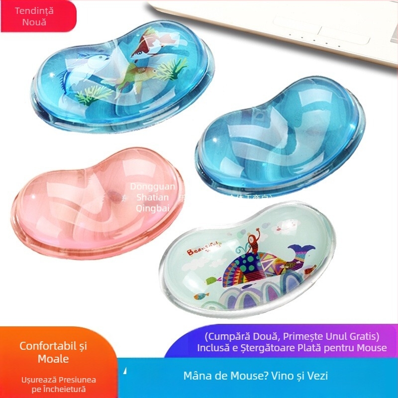 Mengtian Mouse Pad încheietura mâinii protecție drăguț fată silicon desen animat birou mic mână odihnă moale Pad computer 3D masculin Qingbaile