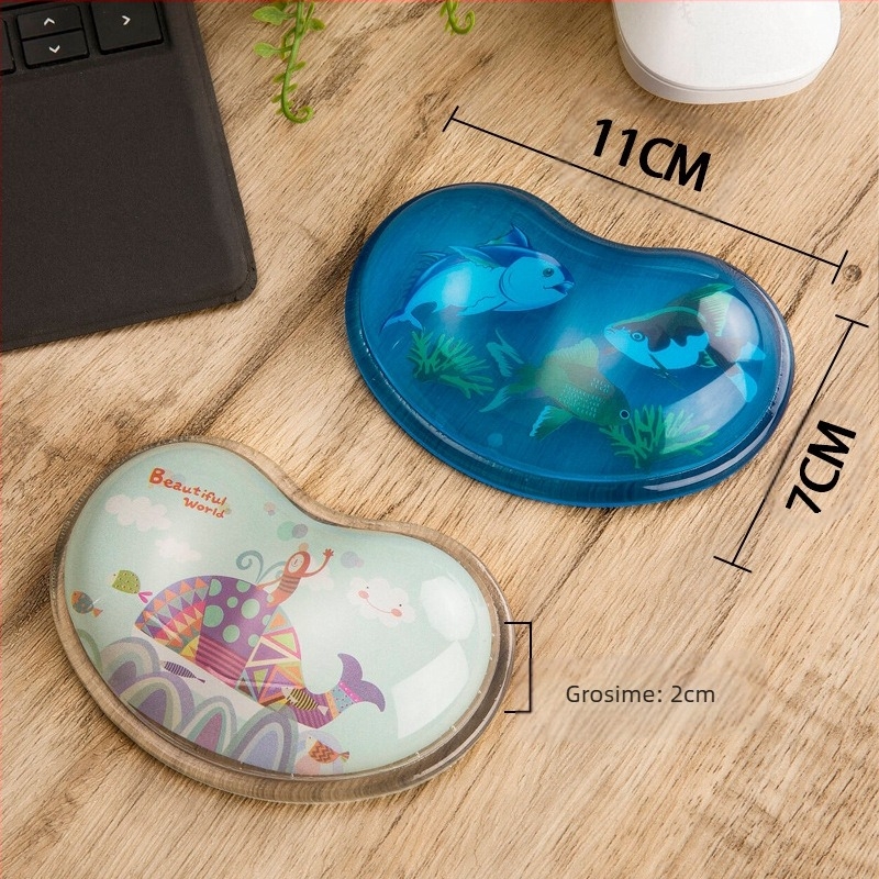 Mengtian Mouse Pad încheietura mâinii protecție drăguț fată silicon desen animat birou mic mână odihnă moale Pad computer 3D masculin Qingbaile