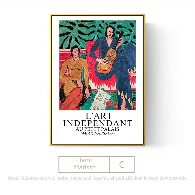 Pictură de renume mondial Matisse pictură în ulei sufragerie pictură agățată pictură decorativă modernă pictură moale model cameră canapea perete noptieră pictură murală