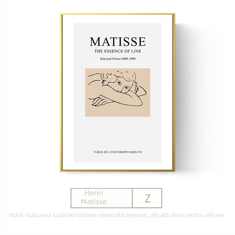 Pictură de renume mondial Matisse pictură în ulei sufragerie pictură agățată pictură decorativă modernă pictură moale model cameră canapea perete noptieră pictură murală