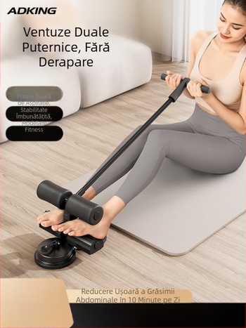 Echipament auxiliar de fitness pentru uz casnic, echipament de exerciții sportive multifuncțional cu ventuză, tip Roll-Up Pull-Up, abdomene