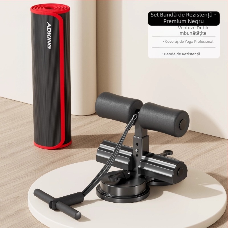 Echipament auxiliar de fitness pentru uz casnic, echipament de exerciții sportive multifuncțional cu ventuză, tip Roll-Up Pull-Up, abdomene