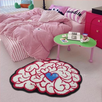 Transfrontalieră Halloween amuzant în formă de imitație de cașmir baie antiderapantă covoraș de intrare cu desene animate covoraș de podea Temu Dropshipping