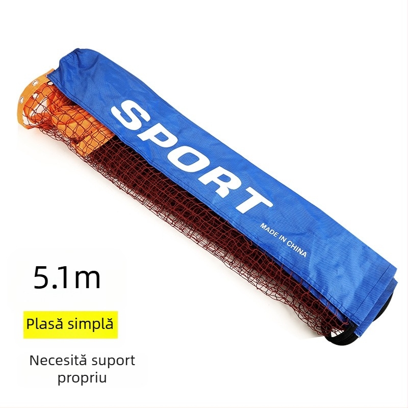 Suport mobil portabil din oțel inoxidabil pentru plasă de tenis, suport de tenis scurt standard pentru exterior și interior