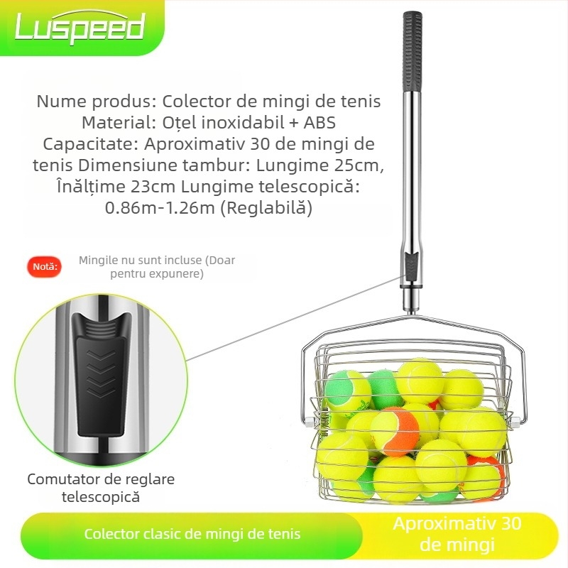 Suport mobil portabil din oțel inoxidabil pentru plasă de tenis, suport de tenis scurt standard pentru exterior și interior