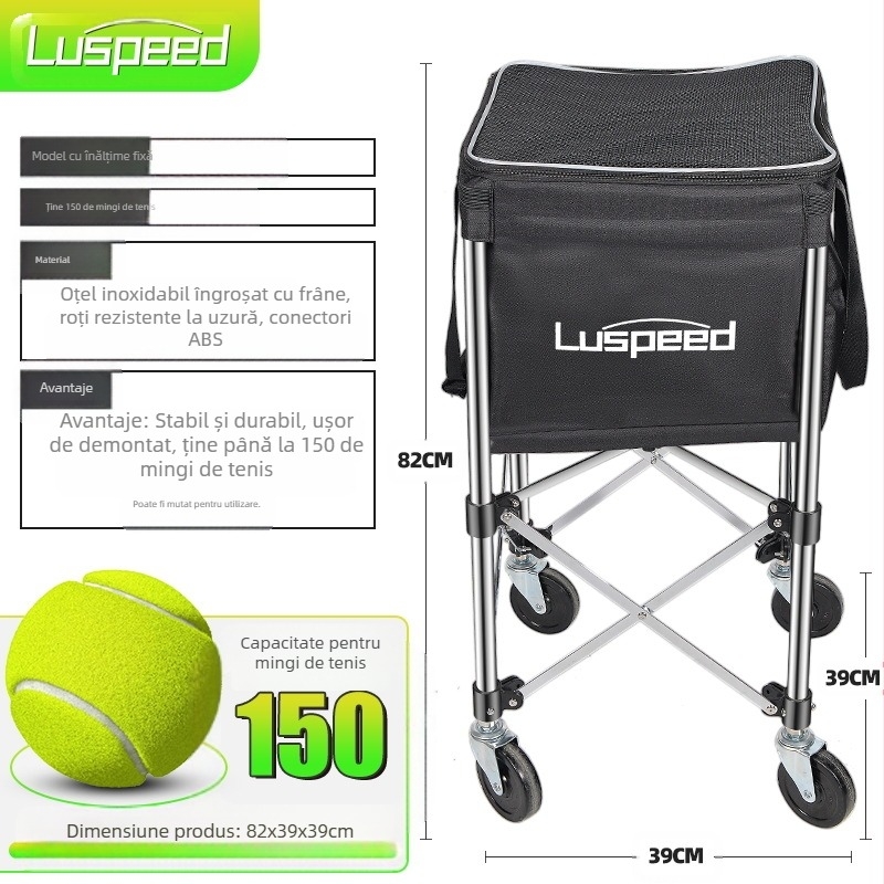 Suport mobil portabil din oțel inoxidabil pentru plasă de tenis, suport de tenis scurt standard pentru exterior și interior