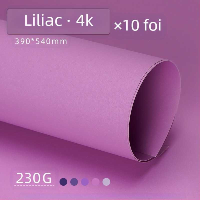 Hârtie de fundal pentru fotografii, carton dur violet, A4/A3/4K/8K, îngroșată, specifică studenților, 230g, carton colorat