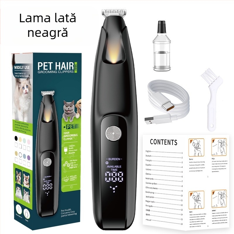 Aparat de ras electric transfrontalier en-gros pentru câini, balsam pentru păr de pisică, aparat de ras electric pentru animale de companie, aparat de bărbierit pentru unghii, aparat de ras pentru picioare