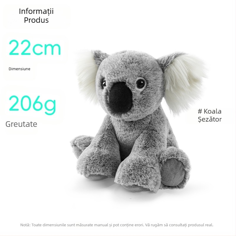 Jucărie de pluș elefant transfrontalieră, vânzare fierbinte, koala, animal de pluș, jucărie de comerț exterior, Amazon, panda șezând, jucărie de pluș
