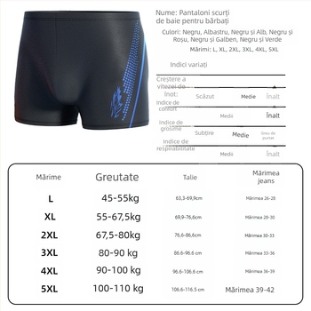 Costum de baie en-gros pentru adulți, boxer pentru bărbați, mărime plus, anti-jene, talie înaltă, cu uscare rapidă, costum de baie nou, model izvoare termale