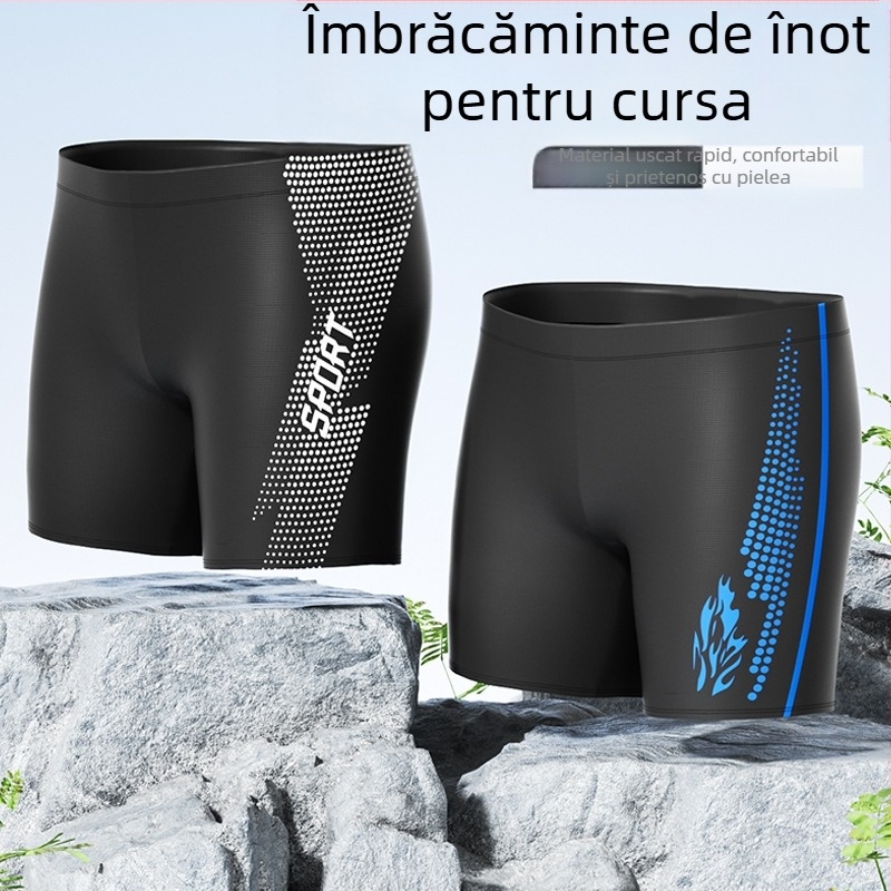 Costum de baie en-gros pentru adulți, boxer pentru bărbați, mărime plus, anti-jene, talie înaltă, cu uscare rapidă, costum de baie nou, model izvoare termale