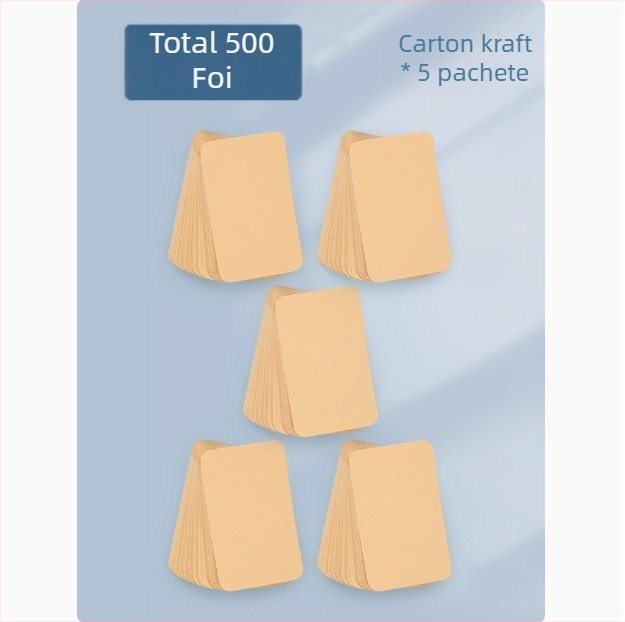 Hârtie goală, hârtie dură, albă, pictată manual, pentru cărți poștale de Crăciun, semn de carte, notițe în limba engleză, hârtie pentru felicitări