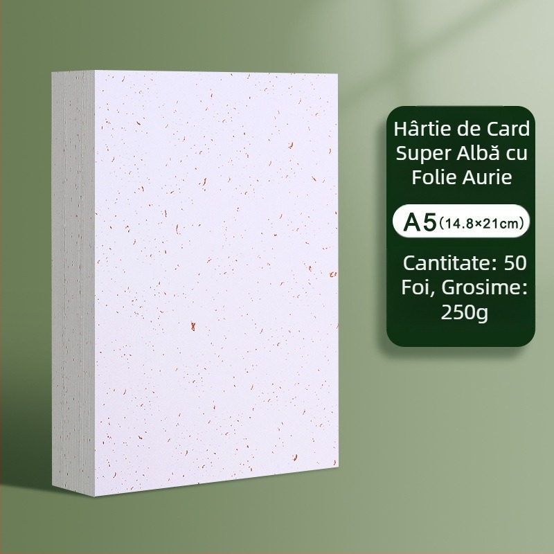 Hârtie goală, hârtie dură, albă, pictată manual, pentru cărți poștale de Crăciun, semn de carte, notițe în limba engleză, hârtie pentru felicitări