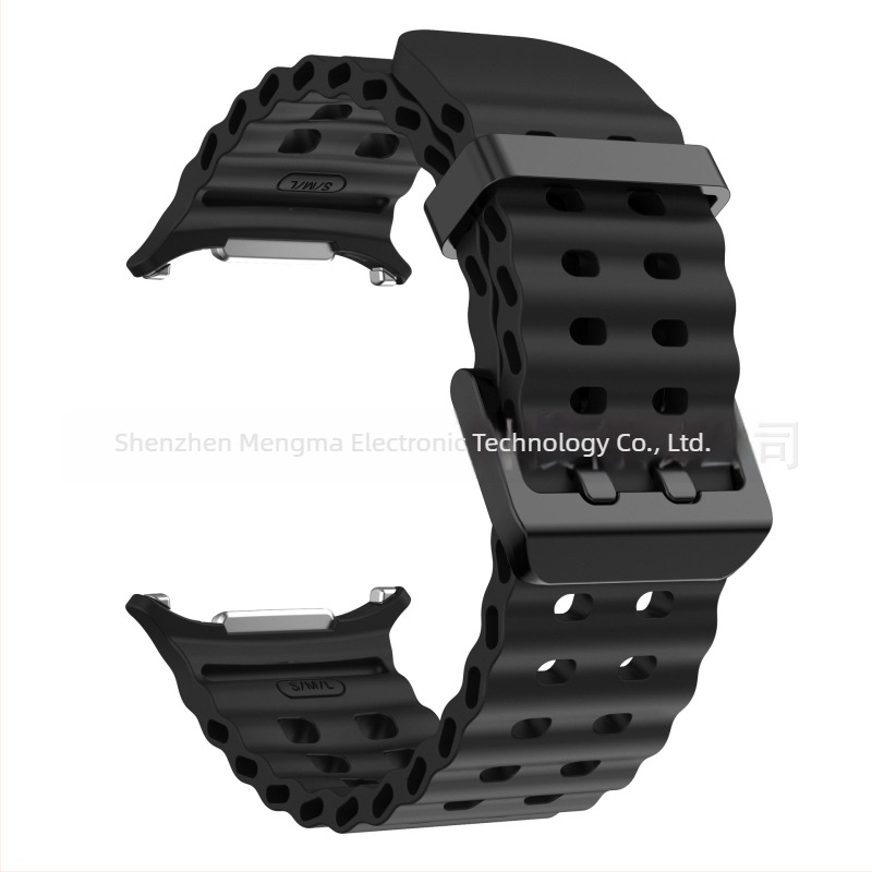 Pentru Samsung GalaxyWatch7 Ultra47mm Site oficial Curea sport din silicon Ocean Original cu cataramă dublă