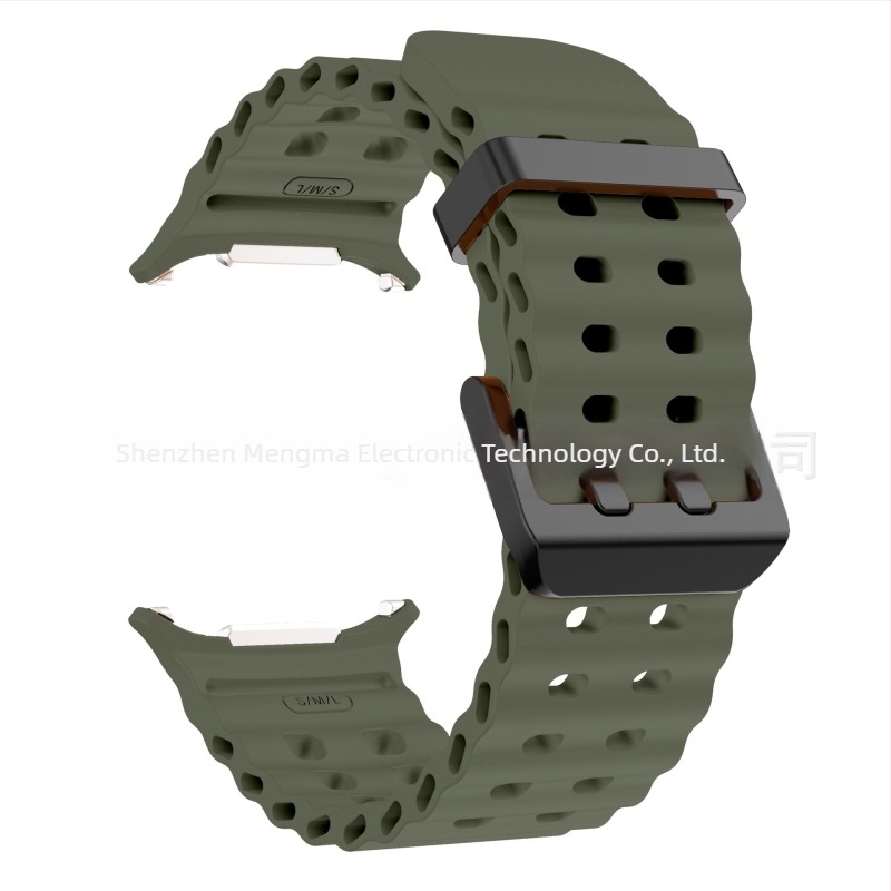 Pentru Samsung GalaxyWatch7 Ultra47mm Site oficial Curea sport din silicon Ocean Original cu cataramă dublă